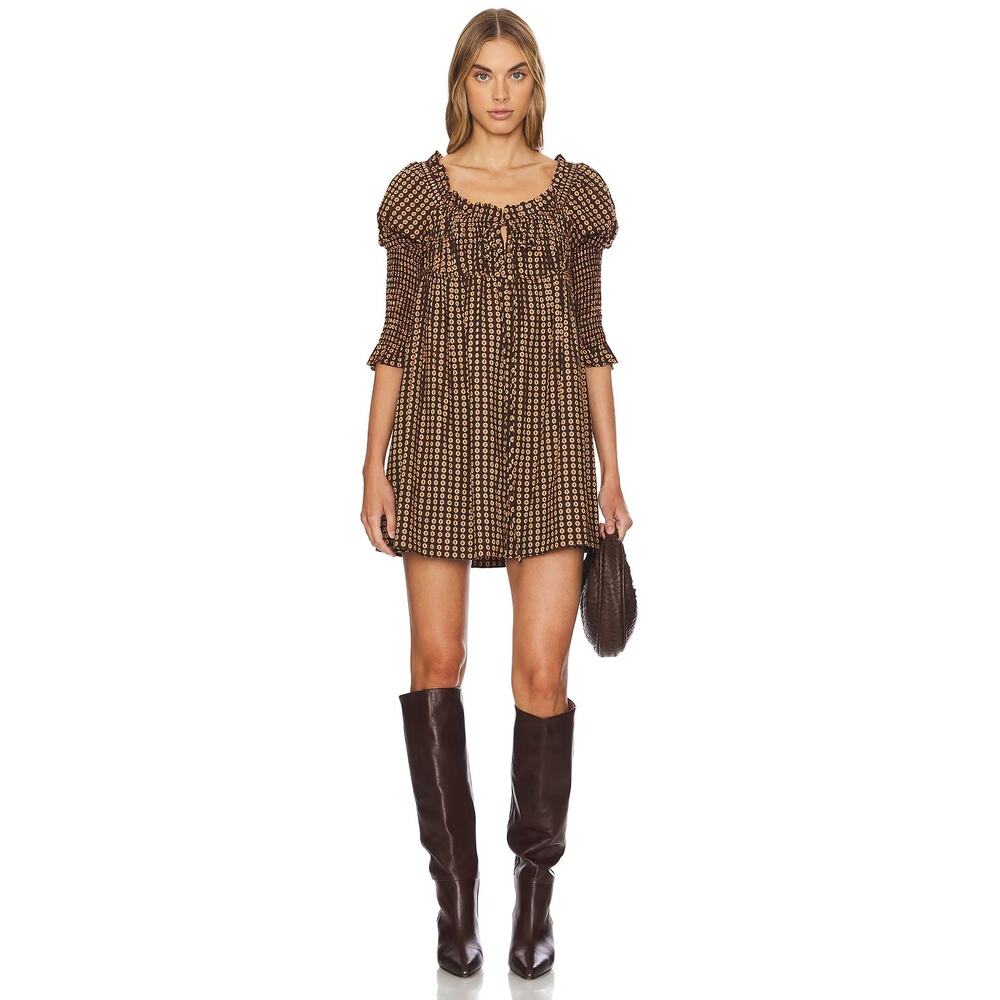 Free People Women's Star Dip Mini Dress Size M - Picture 1 of 8